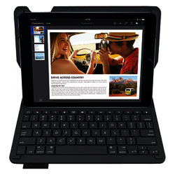 Logitech Type+ Keyboard Case for iPad Air, Black
